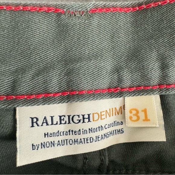 Slim Straight Men's Jeans in Dark Green - Picture 9 of 13